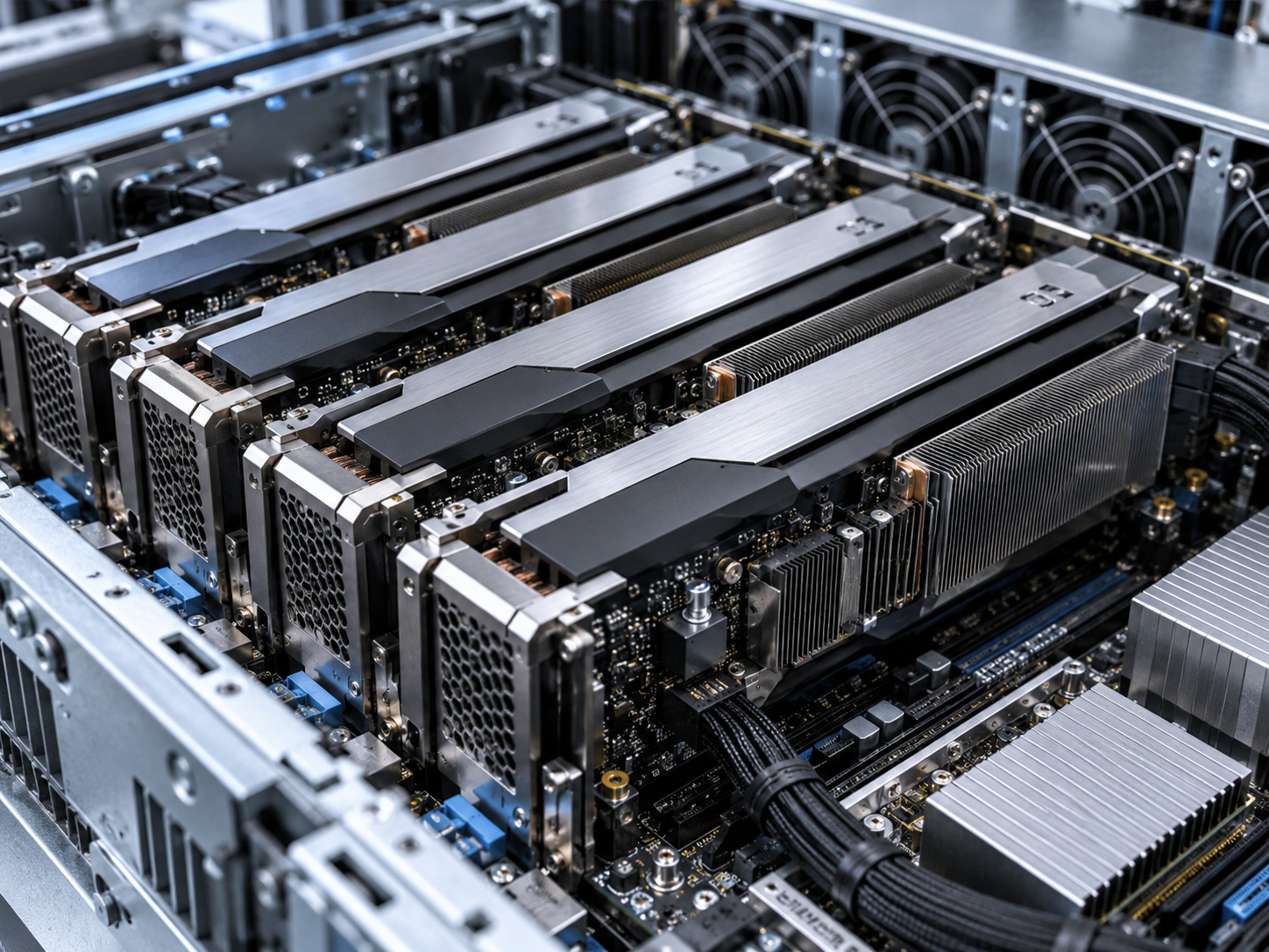 Concept image of GPU compute hardware