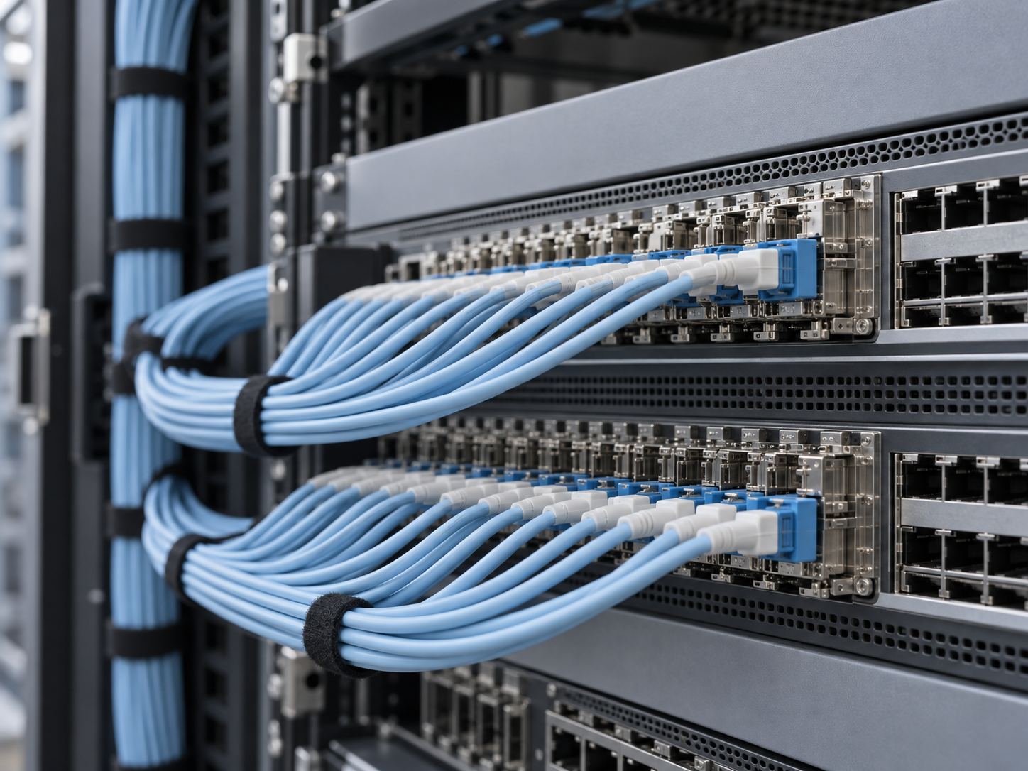 Concept image of cloud network connections
